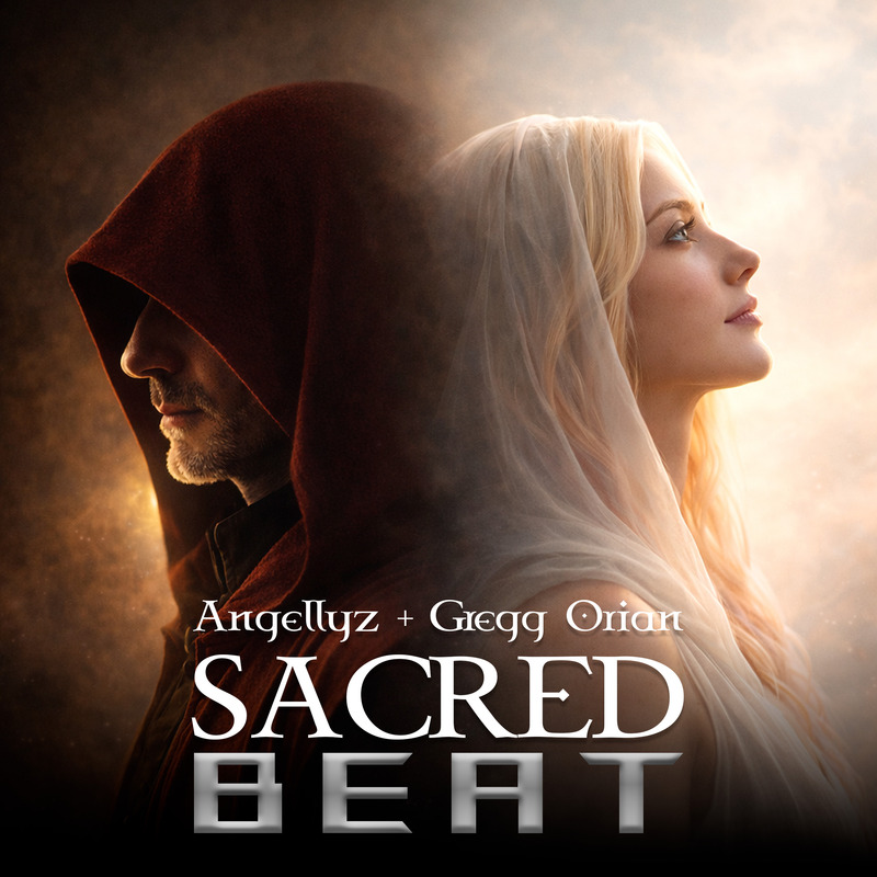Capa de Sacred Beat, álbum de Angellyz entre espiritualidade, corpo e beat eletrônico.