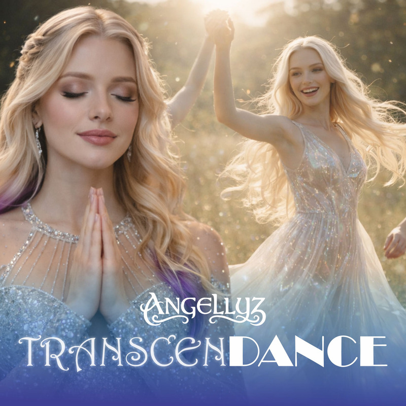 Capa de TranscenDANCE, álbum de Angellyz entre transcendência e dança.